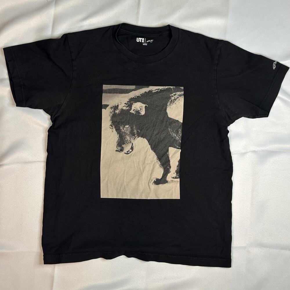 Uniqlo UT Daido Moriyama Stray Dog Graphic T-Shirt S Black Japanese Photo Art